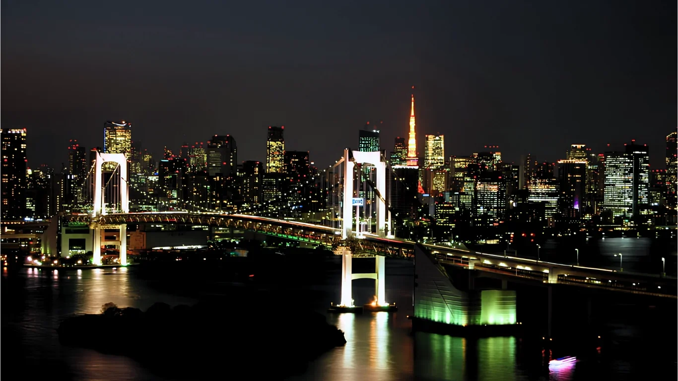 Rainbow Bridge night crossing